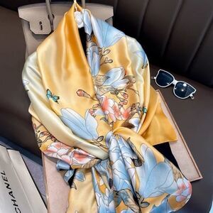 Miss Citrus Women Silky Scarf Long Shawl Wrap